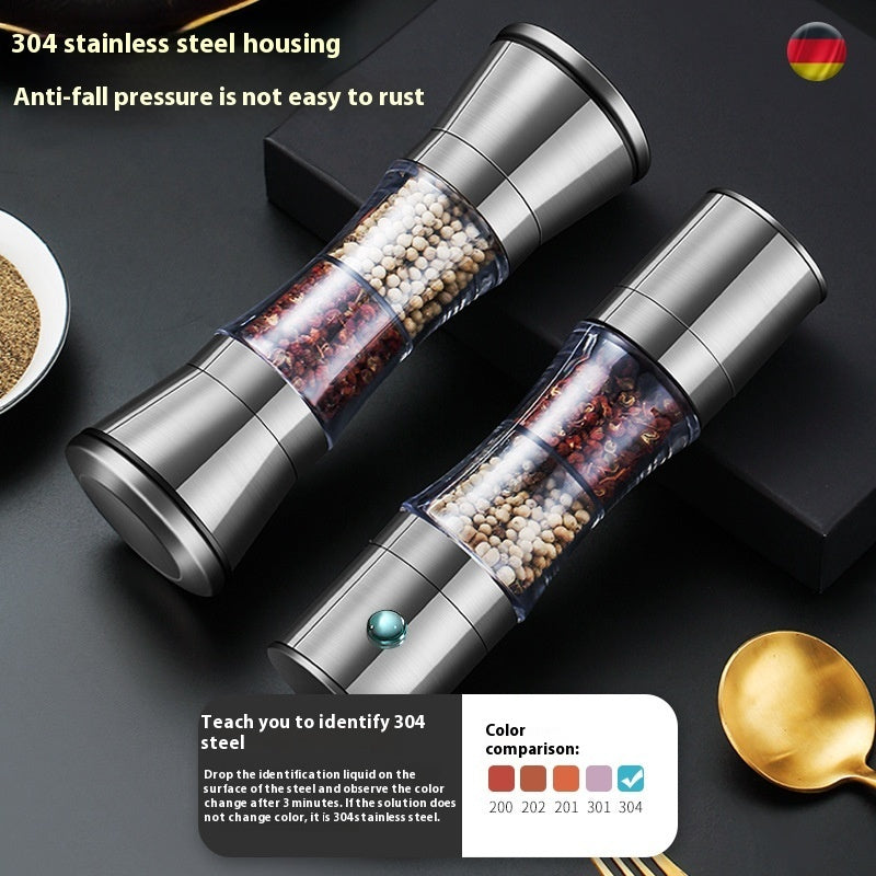 304 Double-headed Stainless Steel Pepper Grinder - HD Wireless Product #3