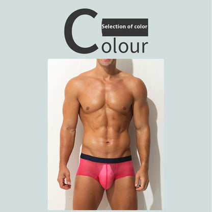 Underwear Men's Boxers Ultra-thin Transparent Ice Silk Low Waist Sexy 43a7abd0 8e7d 4704 816b 84b99feb00b7