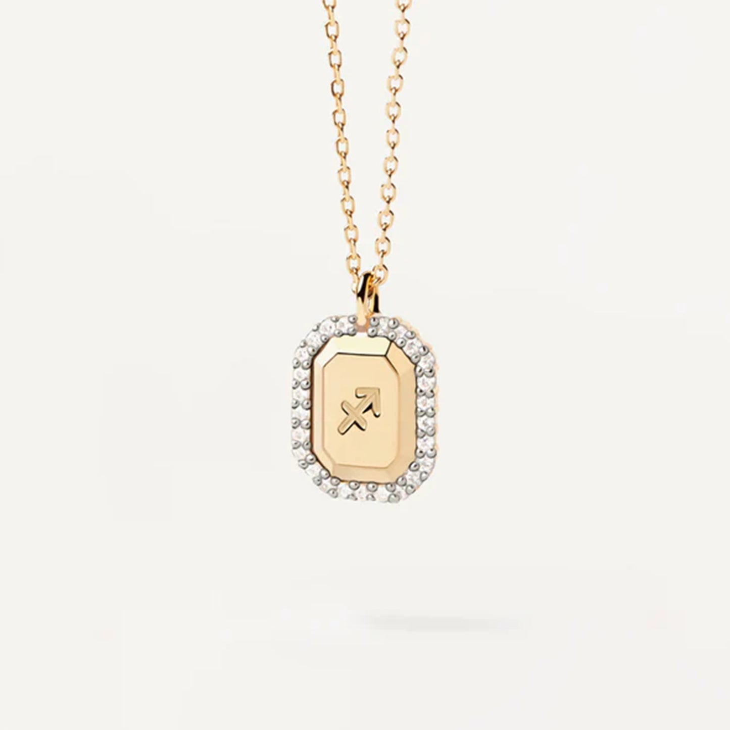 S925 Sterling Silver Twelve Constellation White Zircon Ladies' Pendant Necklace 43aedc66 4429 4a13 a31d a62a9626a9a7