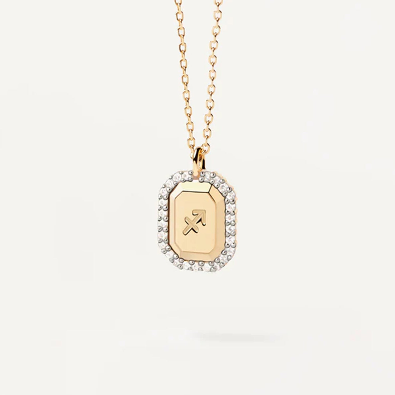 S925 Sterling Silver Twelve Constellation White Zircon Ladies' Pendant Necklace 43aedc66 4429 4a13 a31d a62a9626a9a7