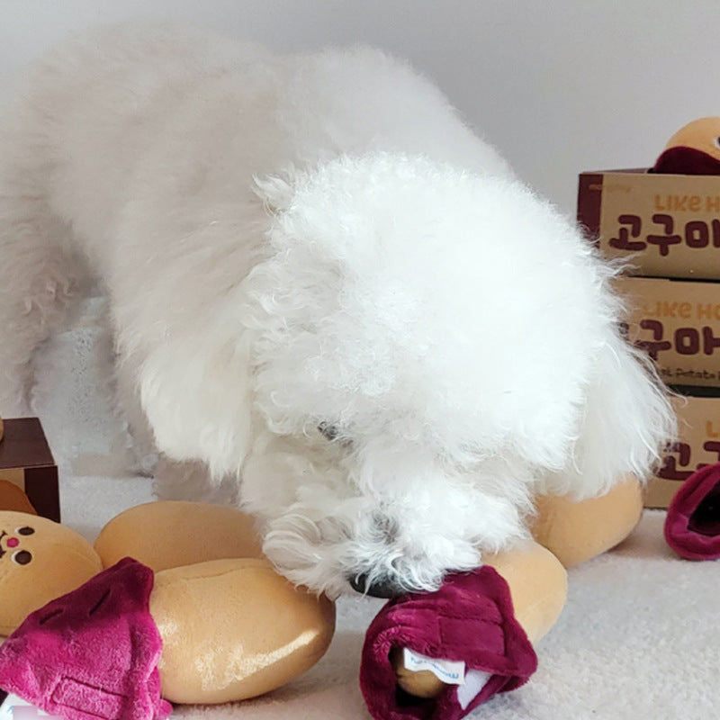 Pet Dogs Cats Smell Food Sound Hide Sweet Potato Toys Find 43b39cd9 824d 4880 9769 52589e6c27c9