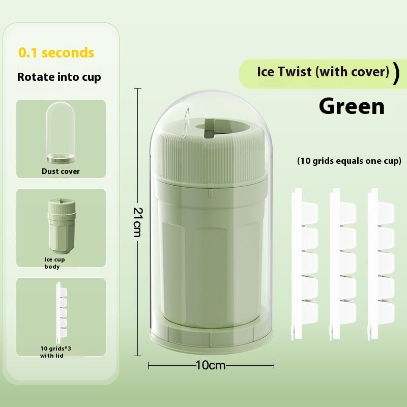Twisting Ice Cup Rotating Release Ice Cube Trays Rotation With Cover Ice Block Mold For Freezer Home Refrigerator Storage 43c