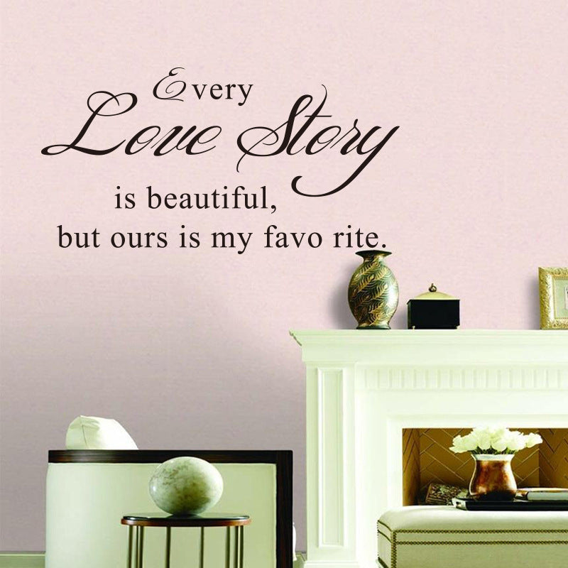 Every Love Storyy Printed Wall Stickers Proverbs English Poetry 43dfd247 5014 4a18 b6bd 2b462423b241