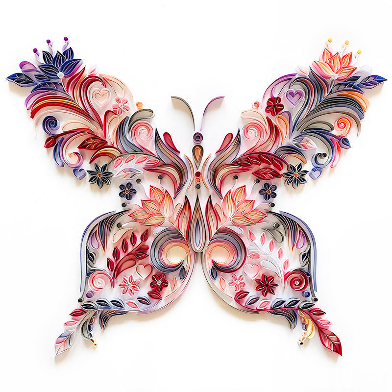 A4 Butterfly Quilling Paper Handmade Diy Material Package - HD Wireless Product #5