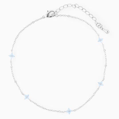 Women's Fashion Blue Flower Anklet 4401f86f 2e90 40b9 99c5 542c191e1c3f
