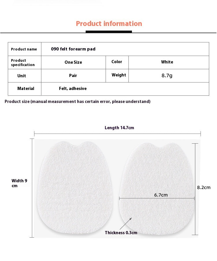 Thin Felt Front Palm Anti-wear Half Size Anti-wear Shoes Tongue Stickers 44040e99 6f82 422d 8940 410b7d870868