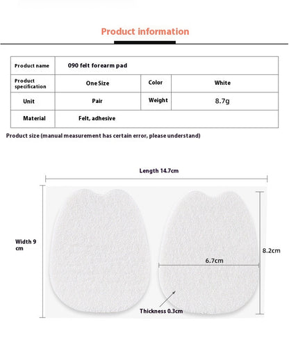 Thin Felt Front Palm Anti-wear Half Size Anti-wear Shoes Tongue Stickers 44040e99 6f82 422d 8940 410b7d870868