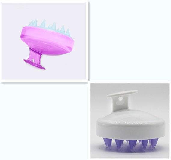 Silicone Shampoo Brush Massage Scalp Hair Brush 440758749666