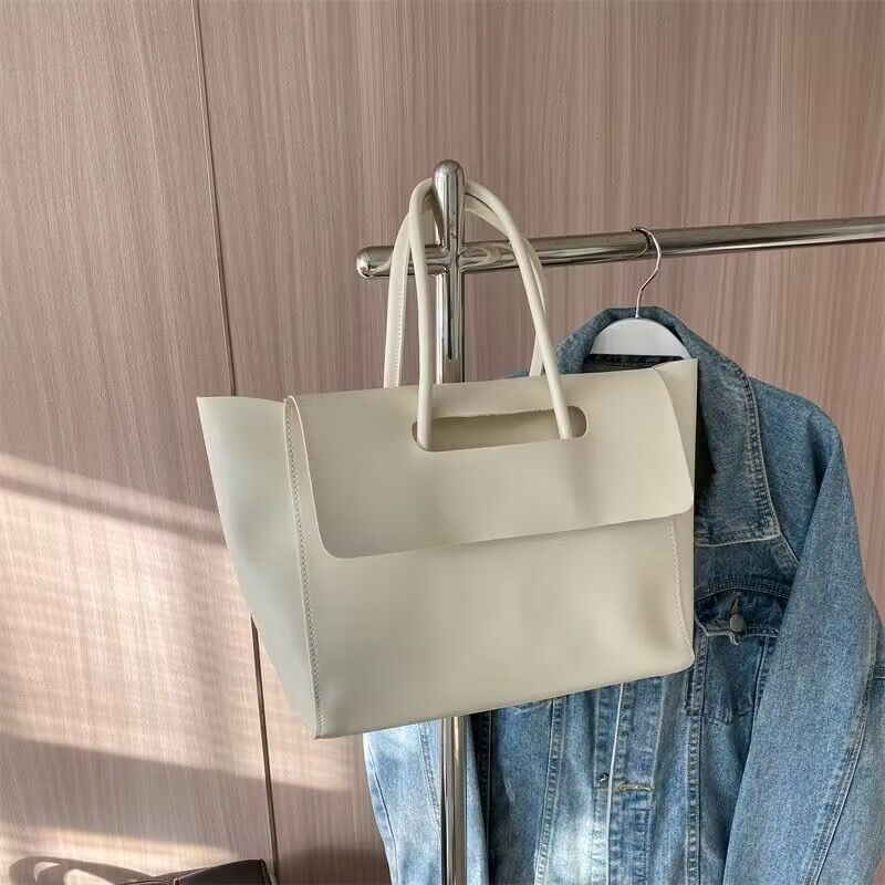Fashion Women Shoulder Bags Large Capacity Handbags Simple Retro Tote Bags Solid Color Famous Brand High Quality Bags 4408bb0