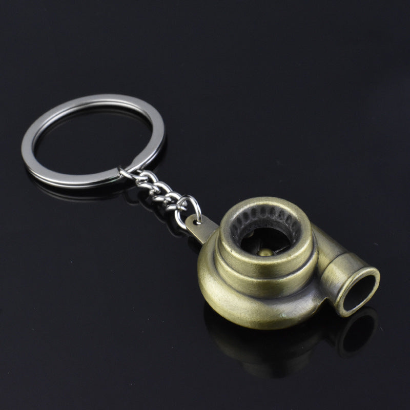 Creative Car Modification Turbocharger Engine Metal Keychain 4417787398402