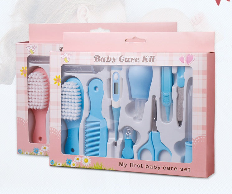 Maternal and Infant Thermometer Feeding Nasal Nasal Care 10 Piece Set Baby Manicure Clamp Nail Clipper Set 4427355837657