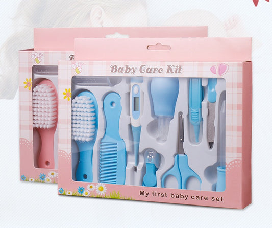 Maternal and Infant Thermometer Feeding Nasal Nasal Care 10 Piece Set Baby Manicure Clamp Nail Clipper Set 4427355837657