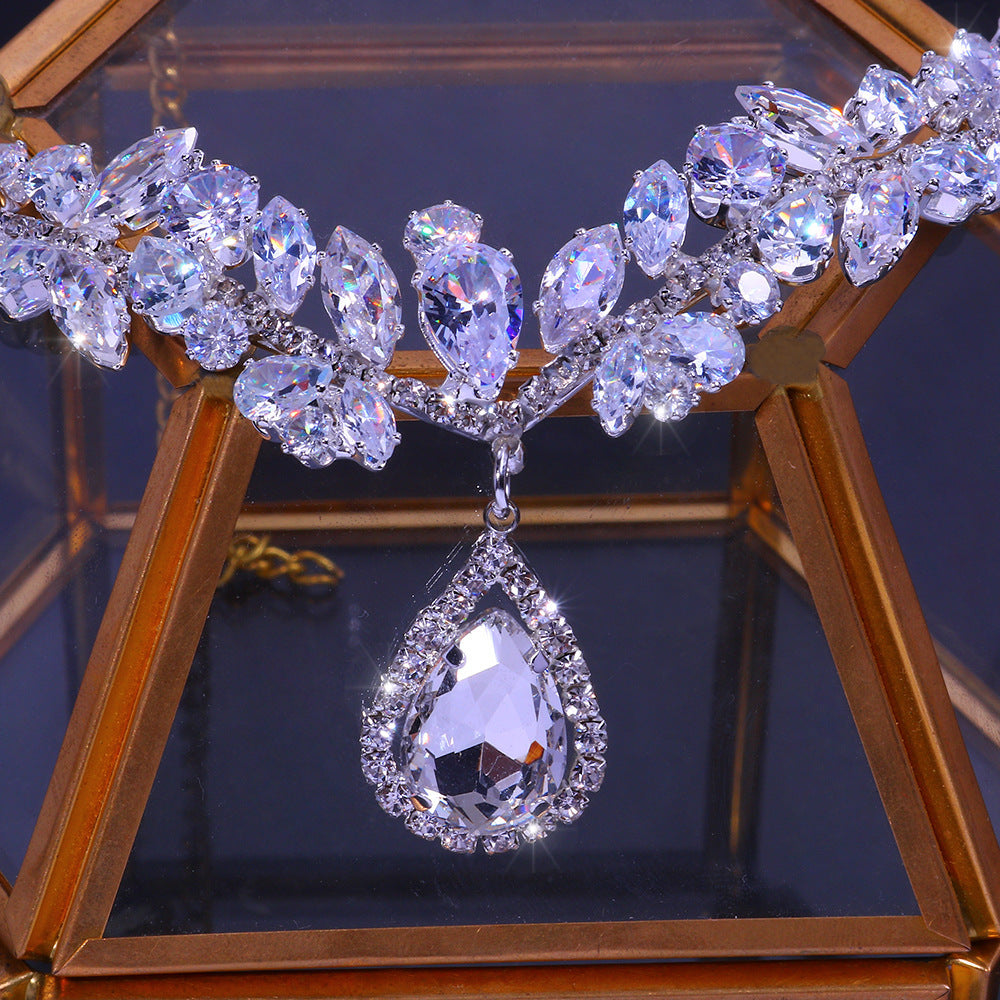 Head Chain Bridal Jewelry Women Luxury High-end Zircon Headband 442d5413 a879 4c4b be5d d1b32ddf743e