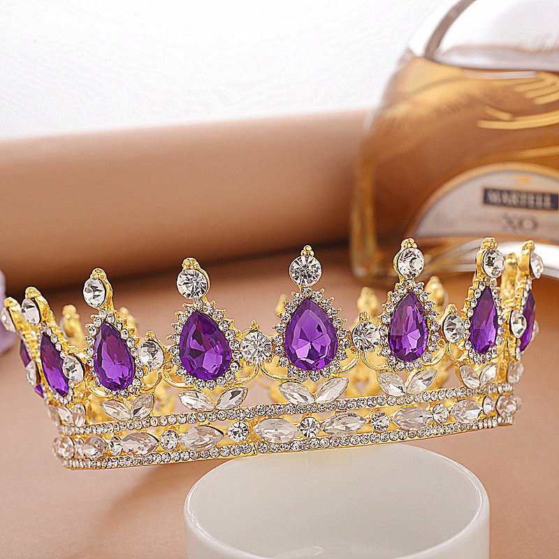 Full Crown Bridal Tiara Crown Wedding Diadem Bridal Round Crown 4433f1a4 c930 404a 91e0 187b35795e51