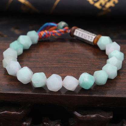 8MM Stone Tibetan Six-character Proverbs Bracelet - HD Wireless Product #2