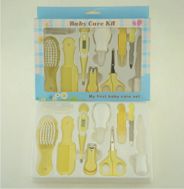 Maternal and Infant Thermometer Feeding Nasal Nasal Care 10 Piece Set Baby Manicure Clamp Nail Clipper Set 4448231615838
