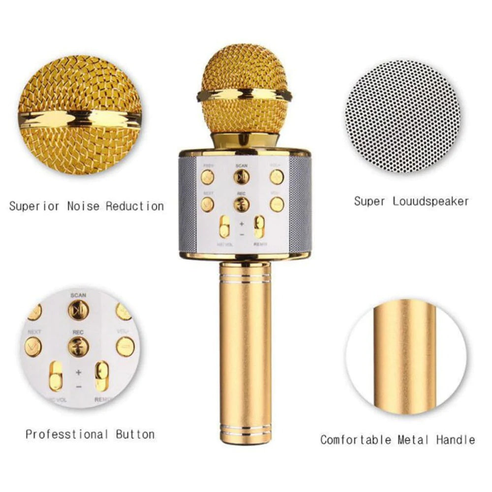 Wireless Microphone Portable Bluetooth Mini Home Ktv For Music Playing Singing Speaker Player 4450433166832