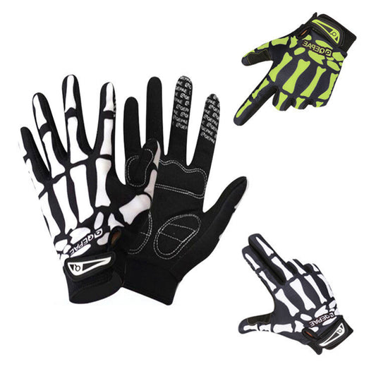 Sports outdoor full finger skull riding gloves 445238743409