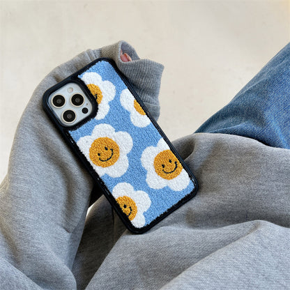 Creative And Simple Flower Plush Phone Case 44527409 6198 4042 87a9 a302f01034e5