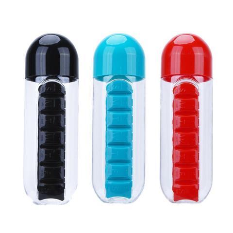 Outdoor Portable One Week Water Cup With Medicine Box 4453756982480
