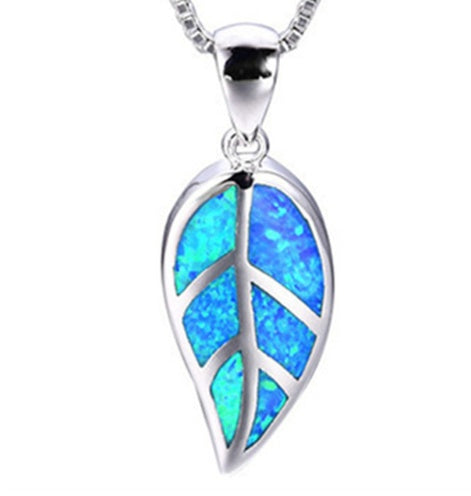 Fashion silver filled blue opal sea turtle pendant necklace for women female Animal wedding ocean beach jewelry gift 44686565