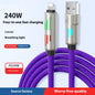 240W Data Cable Fast Charging Two-to-two Charging Cable - 图片 7