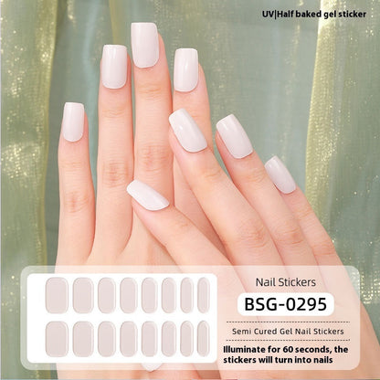 Pure Color UV Gel Nail Sticker Semi-curing Gel Nail Stickers Heating Lamp 4487d20a b2f4 400a 8571 c1f3e749f7a0 trans