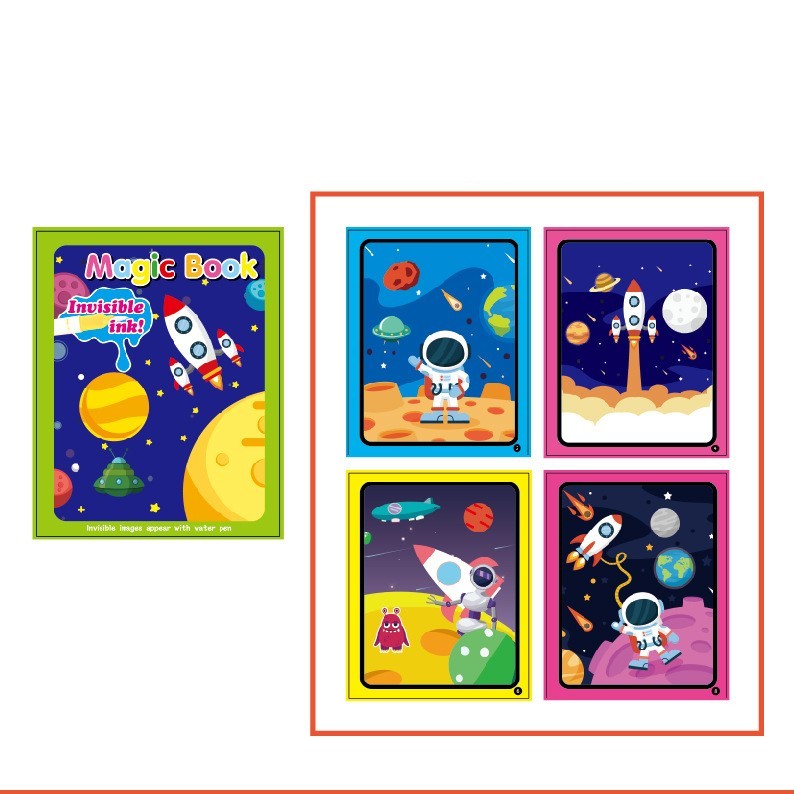 Children's Creative Magic  Water Painting Book 448812360815