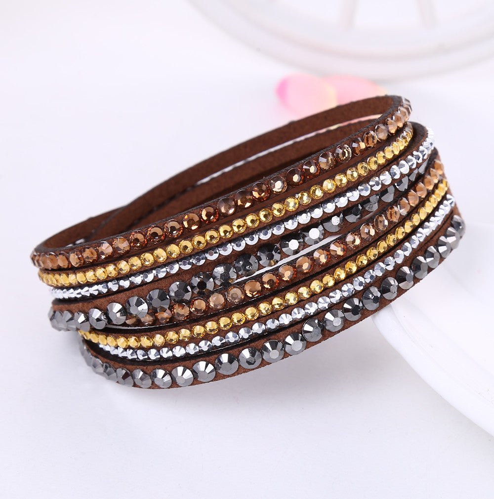 Korean velvet crystal bracelet 4501708649115