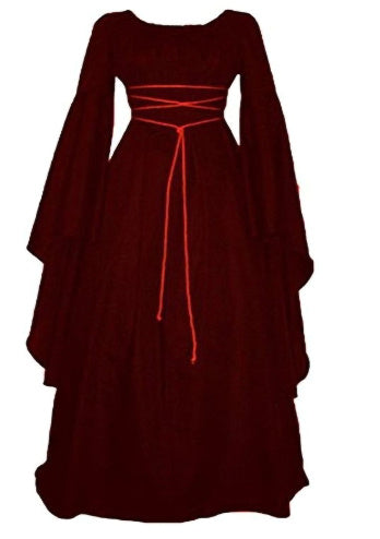 Halloween Long Sleeve Round Collar Belt Irregular Ladies Dress Halloween Witch Costume 4503ea5a fd37 43ba 9495 992adedc2616