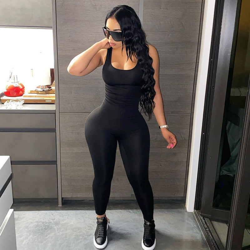 Sports Yoga Slim Fit Backless Jumpsuit 4519debd 2da3 4f02 90cc a0b42ea99221