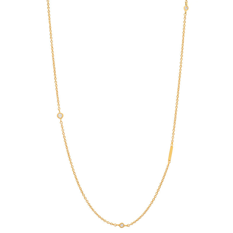 18K Gold Plated 26 Letter Stainless Steel Necklace - HD Wireless Product #10