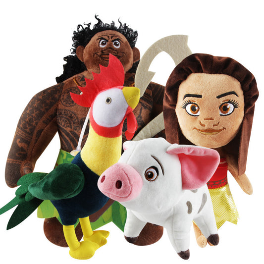 Marine Romance Moana Plush Mo Ahna Princess Doll Maui Rooster  Pig Doll Wholesale 4536816007 1006602455