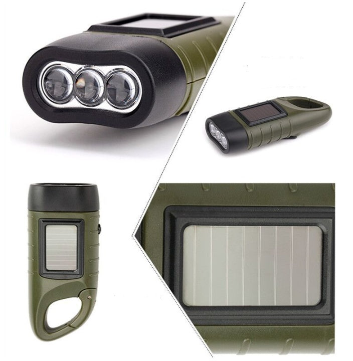 Solar hand-cranked flashlight 454902115660