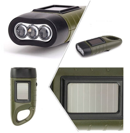 Solar hand-cranked flashlight 454902115660
