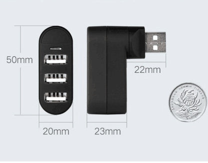 USB splitter usb hub splitter multi-interface spin color 2.0 high speed expansion hub HUB - 图片 3
