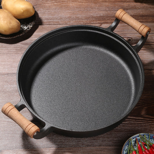 31cm Cast Iron Pot Thickened Binaural Pan Uncoated - HD Wireless Product #1