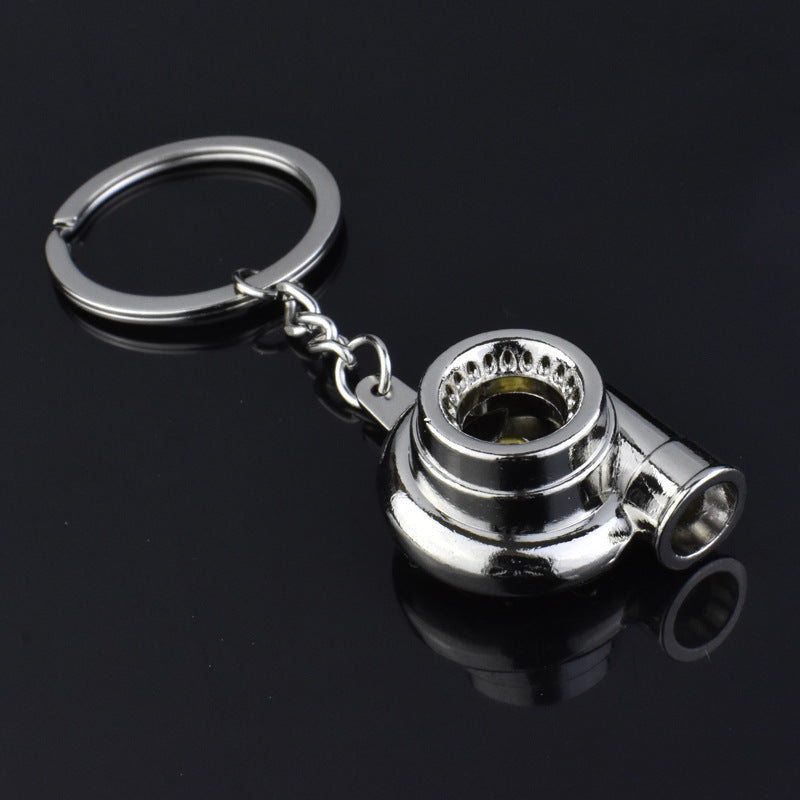 Creative Car Modification Turbocharger Engine Metal Keychain 4551450960644