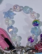 Bow Luminous Colorful Acrylic Beads Mobile Phone Charm Keychain 455f18eb d70e 4ac9 b9e3 a38ac45e2db4