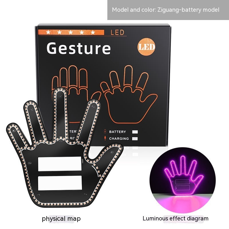 Car Gesture Light Finger Lights Car Multifunction Prompt Warning Light home decor 45668296 71ab 4ae3 961e 3149b3ab0fa6