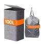 Oxford Cloth Dirty Clothes Folding Dirty Clothes Basket Dustproof With Cover Storage Basket
