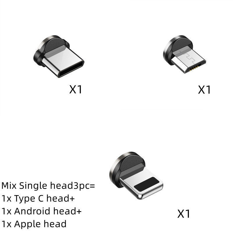 Magnetic Data Cable 540 Degree 180 Degree Rotating Charging Cable Blind Suction Three-in-one Bent Magnetic Cable - 图片 32