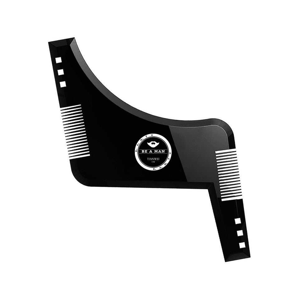 Transparent Appearance Double-sided Beard Styling Comb Modeling Template Ruler Modeling Tool Beard Comb 45745b72 2969 4023 ad