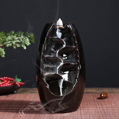 Multi-layers Ceramic Back flow Incense Burner 458954919869