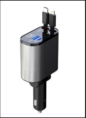 Metal Car Charger 100W Super Fast Charging Car Cigarette Lighter USB And TYPE-C Adapter 459deae7 c7c9 4dbd b183 f9bc148522bc