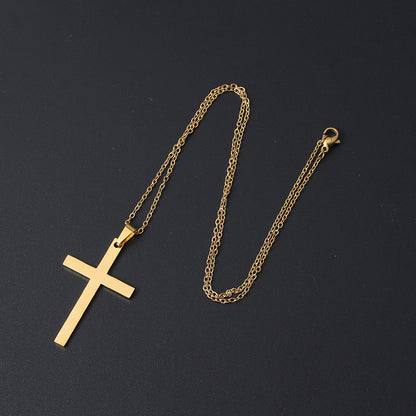 Mirror Stainless Steel Cross Shelf Necklace 45a2365a 5c15 4ffb b697 c4216b86fe5c