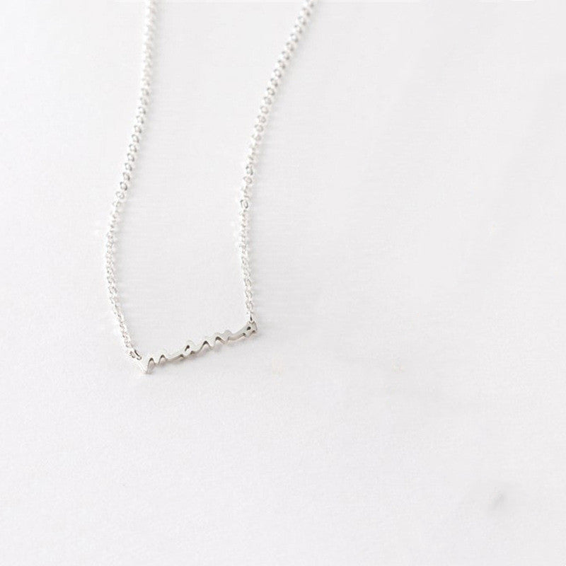 S925 Sterling Silver Letter Necklace 45ba2a4e 660a 46da 9acb f77fabe9e06d
