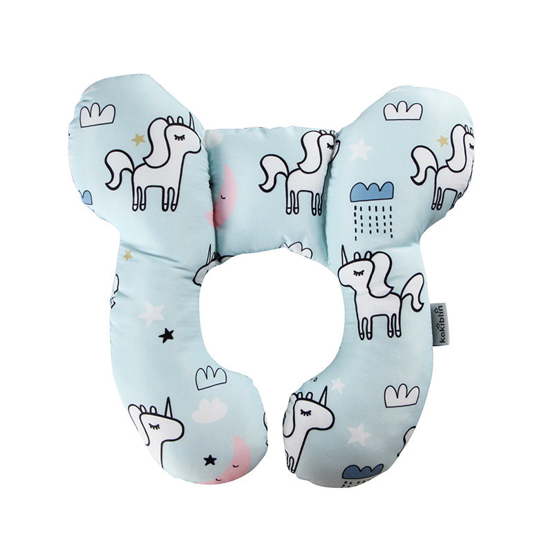 Cute Cartoon Pattern Baby U-shape Pillow Travel Car Seat Neck Protector 45bbb423 0e0d 4aea ae8c 0ea4d12ba75f