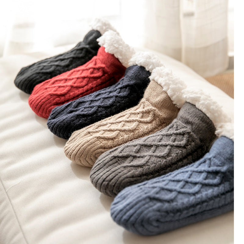 Winter Knitted Plush Floor Socks Home Warm Non-slip Carpet Socks Women 45c3b3ae 3cc4 4e96 956c 58b58bbf71bf