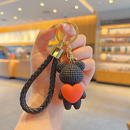 Cartoon Love Heart Little Bear Doll Keychain Internet Celebrity Cute Pendant 45c91db6 8461 4888 8d94 cdbbc8fac100